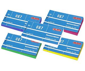 Herlitz Blocchi numerici 892703, numero 1-1000, 10 blocchi da 100 strappi
