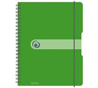 Herlitz Blocco collegeblock easy orga to go A4, a quadretti, 160 pagine, 2 pezzi, verde chiaro