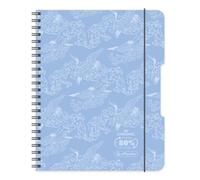 Herlitz® Brulion a spirale formato A4, 80 fogli a quadretti, quaderno per la scuola, quaderno per lo studio, taccuino per studenti, per la calligrafia, colore blu
