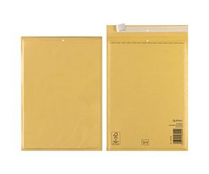 Herlitz - Busta protettiva con chiusura adesiva, modello D, confezione da 10 pezzi, colore: marrone