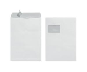 Herlitz C4 with Window 90 g Self Adhesive Pack of 10 with Printed in Sealed Foil
