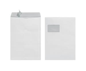 Herlitz C4 with Window 90 g Self Adhesive Pack of 10 with Printed in Sealed Foil