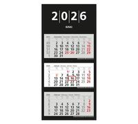 Herlitz Calendario da parete 2026 con indicatore giornaliero (1 pezzo, 3 mesi)