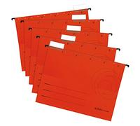 Herlitz Cartella sospesa, formato A4, 5 pezzi, colore: rosso