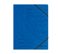 Herlitz - Cartellina porta documenti Colorspan con elastico, formato A4, confezione da 5 pezzi, colore: blu