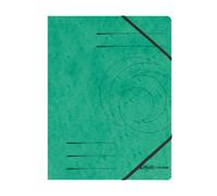 Herlitz - Cartellina porta documenti Colorspan con elastico, formato A4, confezione da 5 pezzi, colore: verde