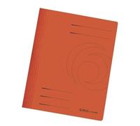 Herlitz Cartellina portadocumenti A4, piegata, arancione intenso, 25 pezzi