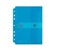 Herlitz Cartellina portadocumenti formato A5, confezione da 6, colore: blu trasp