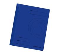 Herlitz - Cartellina semplice Manilla, formato A4, confezione da 10, colore: blu scuro
