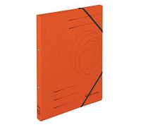 Herlitz-Cartelline A4 con elastico, colore: arancione