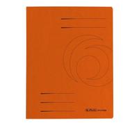 Herlitz - Cartelline semplici Colorspan, formato A4, 10 pezzi, colore: arancione