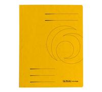 Herlitz - Cartelline semplici Colorspan, formato A4, 10 pezzi, colore: giallo