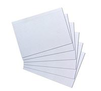 herlitz Cartoncini A4 a righe, colore bianco, 170 g/m², senza legno, 100 pezzi, per scuola, studio e ufficio