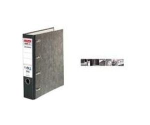 Herlitz Cloud in marmo in marmo doppia cartella cartone 7.0 cm - nero NEW