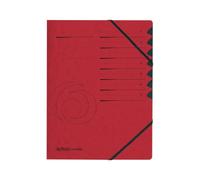 Herlitz Colorspan parte Manilla elasticizzata con indice 7 Formato A4 10843068, colore: rosso