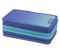 Herlitz Custodia TriCase 31 pezzi riempita Dip Dye Blue/Turchese, Dip Dye Blue/Turquoise, moderno