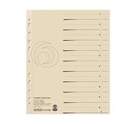 Herlitz Divisorio Manilla A4, colore: Beige
