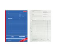 herlitz Formularbuch Rechnung 306, DIN A4, 2 x 40 Blatt