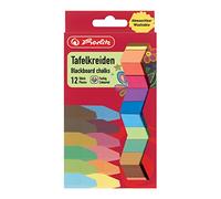 Herlitz, gessetti per lavagna, 12 pezzi in confezione appendibile, colori assortiti 12 pezzi a colori