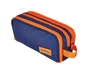 Herlitz Herluitz - Pennarello doppio, tinta unita, colore: Blu/Arancione, blu/arancione, Kindergepäck, Astuccio