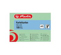 Herlitz Index Cards A5 a5 Green