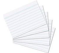Herlitz Schede per appunti, 100 pezzi, Formato A5, bianco