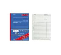 Herlitz Libro contabile 303 autoscrivente, formato A6, 2 x 40 fogli