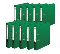Herlitz maX.File Protect+ 10834760 - Raccoglitore A4, dorso 5 cm, copertina in pellicola di polipropilene, confezione da 10, colore: Verde