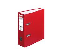herlitz Max.File Protect 10842318 - Cartellina formato A5, dorso verticale, larghezza 8 cm, copertina in pellicola di polipropilene, confezione da 10, colore: Rosso