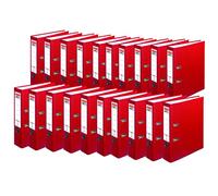 Herlitz maX.File Protect 5480306 - Cartellina portadocumenti A4, 8 cm, colore: rosso, confezione da 20
