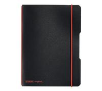 Herlitz My Book Flex 11361557 - Quaderno A5, 40 fogli a quadretti, colore: Nero