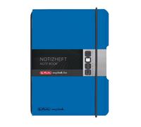 Herlitz My.Book Flex A6 Squared Notebook - Blue Blue Plastic Cover