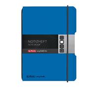 Herlitz My.Book Flex - Taccuino a quadretti, formato A6, colore: Blu