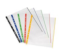 herlitz Prospekthülle, DIN A4, glasklar, farbiger Außenrand