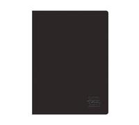Herlitz® Quaderno scolastico A5 a quadretti da 96 fogli | copertina morbida | Blocco note di Brulion | per Note di apprendimento Calligrafia Scuola per Studente | Universale | RainBOW CLASSIC Nero