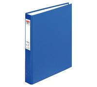 Herlitz Raccoglitore ad anelli formato A5, 1 meccanismo a 2 anelli, altezza di riempimento 25 mm, colore: blu