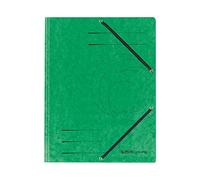 Herlitz-Raccoglitore formato A4 con linguetta, colore: verde