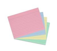 herlitz Scheda Di Registrazione A Righe, Colori Assortiti, 200 Pezzi