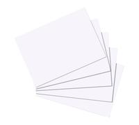 Herlitz Schede per appunti, 100 pezzi, Formato A5, Blanko Blanko A5