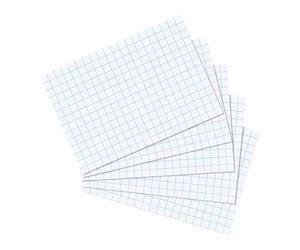 Herlitz Schede per appunti, 100 pezzi, Formato A6, a quadri | Per scuola, studio e ufficio