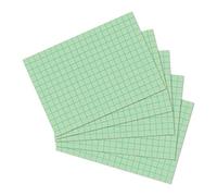 Herlitz Schede per appunti, 100 pezzi, Formato A6, verde | Per scuola, studio e ufficio