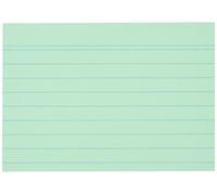 Herlitz Schede per appunti, 100 pezzi, Formato A7, Verde