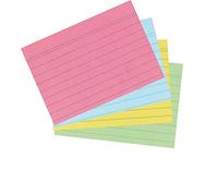 Herlitz Schede per appunti, 200 pezzi, Formato A7, Multicolore