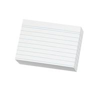 Herlitz Schede per appunti, 200 pezzi, Formato A8, bianco