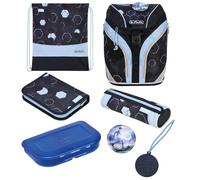 Herlitz SoftLight Plus Greenline - Cartella per la scuola elementare, unisex, colore: Blu, Blu, 38 x 28 x 23 cm, 18 l