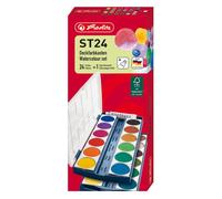 Herlitz ST24 Watercolour Set with Opaque White (24 Colors) 1 Stück (1er Pack)