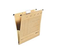 Herlitz UniReg 10843373 - Cartelle sospese con pieghe, confezione da 25 pezzi, colore: marrone (importazione tedesca)