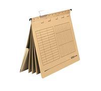 Herlitz UNIREG, in carta manila, formato A4, per raccoglitore, Buff, da appendere, confezione da 5 pezzi