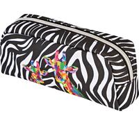 Herlitz Wild Neon Astuccio portamatite Poliestere Nero Bianco (Herlitz Pouch Bag Wild Neon)