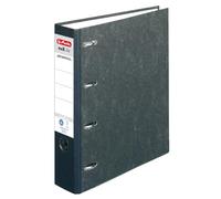 herlitz Wolkenmarmor-Doppelordner maX.file nature, schwarz